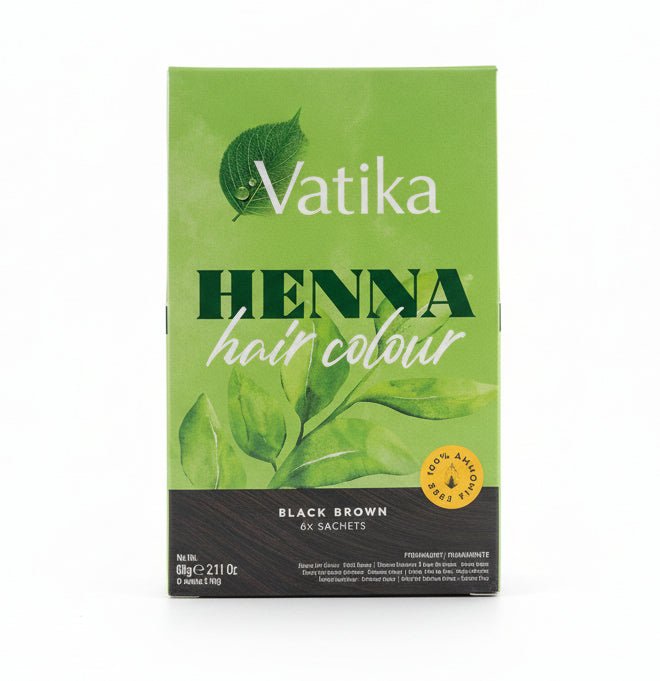 Vatika Black Brown Henna Hair Colour (6x10g) 60g