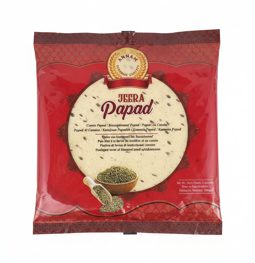 ANNAM Papad - Jeera (Cumin) 200g