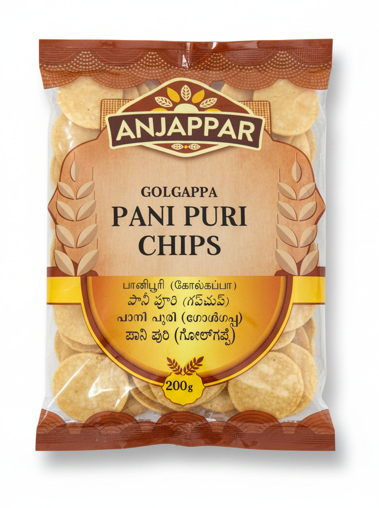 Anjappar Pani Puri Chips 200g