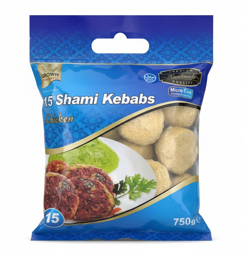 CROWN Chicken Shami Kebabs (15Pcs.) 750g