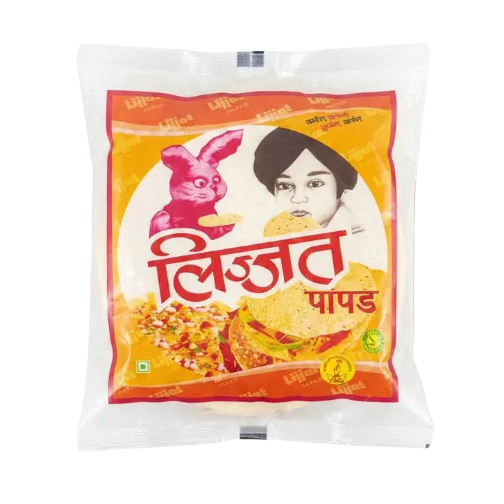 Lijjat Papad - Plain Urid 200g