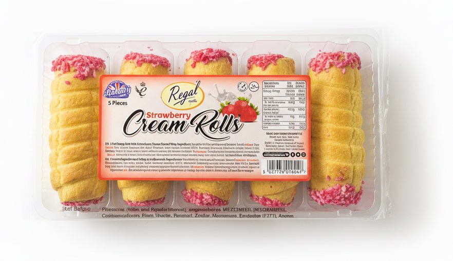 Regal Strawberry Cream Rolls 200g