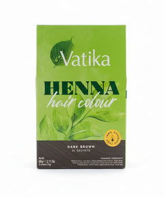 Vatika Dark Brown Henna Hair Colour (6X10G) 60g